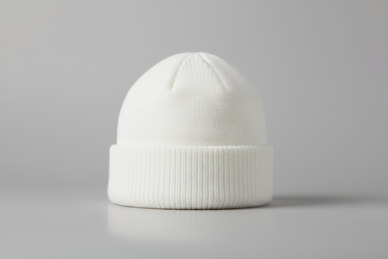 stijlvolle witte muts